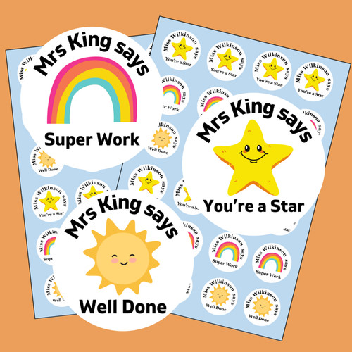 Teacher reward stickers - teacher,