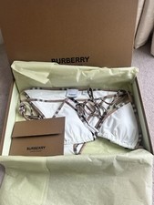 Burberry White Check Trim