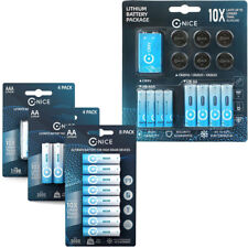 AA AAA Batteries Long Lasting Lithium Nice Power LR03 LR6 Far Long Expiry Pack