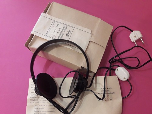 Soviet vintage headphones - vintage,