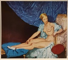 Sir William Russell Flint. Print Cynthia Nude 10" x 9" Board.