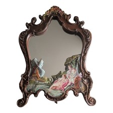 ANTIQUE HANDPAINTED WOODEN