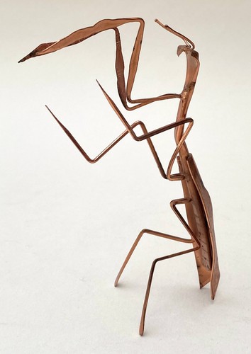 Praying mantis figurine - praying,