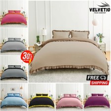 Luxury Frill Duvet Cover Set &