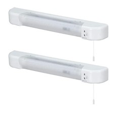 Set of 2 Modern Bathroom White