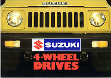 Suzuki SJ 410 1982 UK Market Foldout Brochure 410Q Soft Top & 410V Hard Top