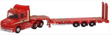 Oxford Diecast NTCAB006 Scania T Cab Semi Low Loader Sandy Kydd N Gauge