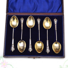 Set Of Six Victorian Sterling