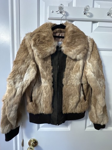 Vintage rabbit fur bomber - rabbit,