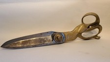 Antique Pair of 15 Inch Tailors shears Scissors by R Heinisch Newark New Jersey