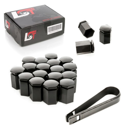 20x wheel nut caps - wheel, black