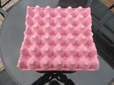 30 x Pink recycled cardboard Egg Trays (Hold 30 eggs)