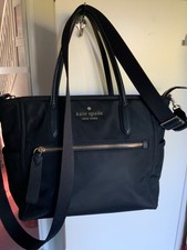 Kate Spade large nylon black crossbody bag