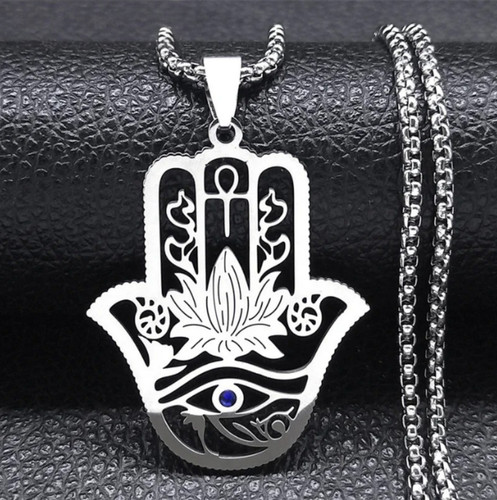 Hamsa hand ankh - ankh, necklace