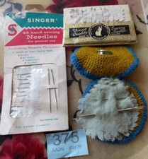 Vintage Pin and Needle  Cushion and Packs