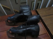 vintage leather ice skates