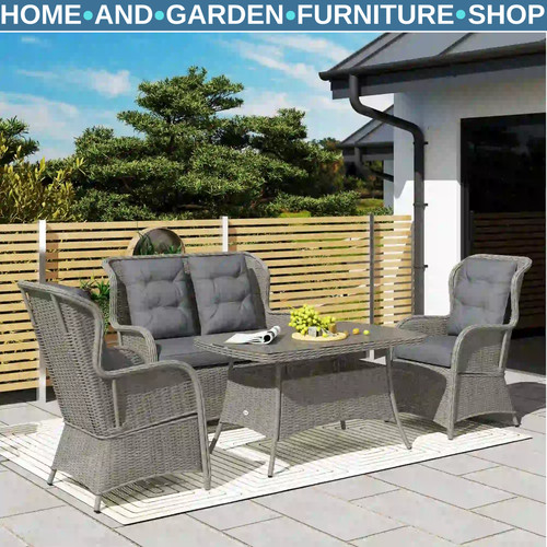 Luxury rattan sofa set - sofa, 4