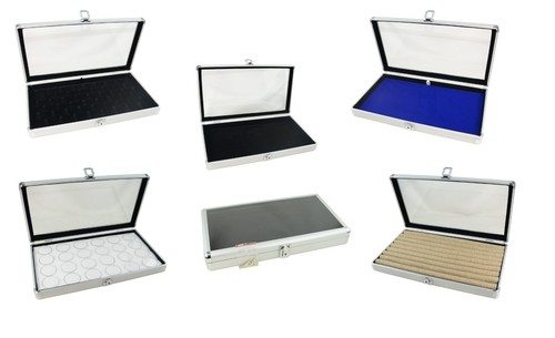 Display aluminium glass lid - aluminium,