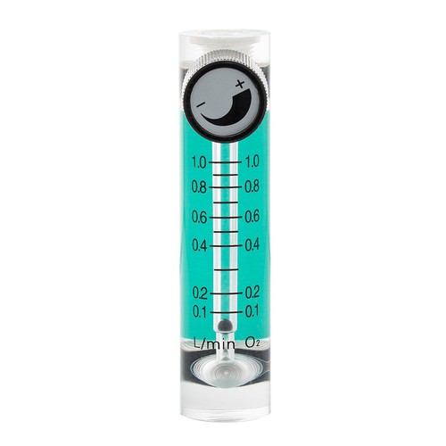 Low flow meter with control - with,
