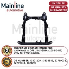 Front Subframe Crossmember for Vauxhall Opel Insignia 2008-2017 FWD Models