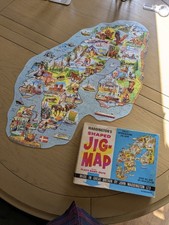 VINTAGE WADDINGTONS JIG MAP of