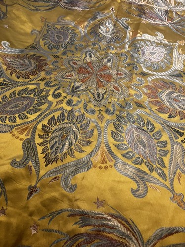 Vintage arabic silk brocade - arabic,