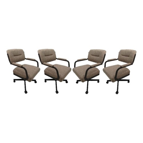 Swivel metal caster dining - metal,