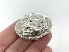 Solid Sterling Silver Pill Box