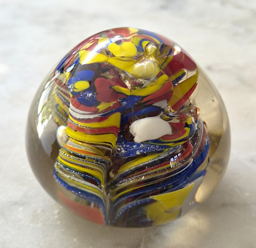 Multicolour art glass - glass, swirl