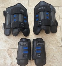 Horseware Dalmar Eventer Boots Front ( Medium) & Hind (Large) - Black