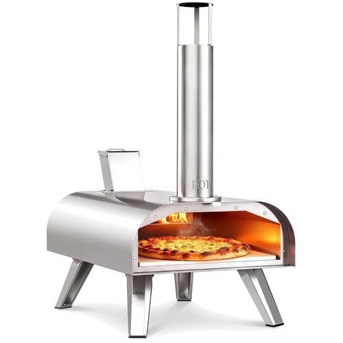 Stainless steel pizza oven - steel,