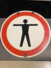 Rare Beware Pedestrian Warning