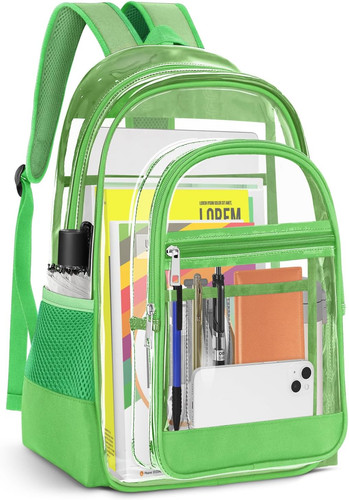 Clear backpack heavy duty pvc - backpack,,
