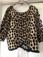 Zara Animal Print Top With