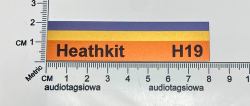 Heathkit h19 nameplate logo - h19,