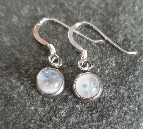 Rainbow moonstone earrings - moonstone,