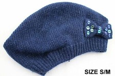 Girls BERET Navy Blue ANGORA
