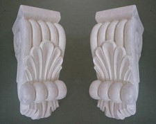 Pair of Wood Fireplace Corbels