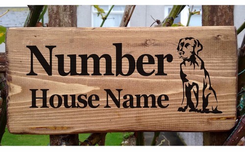 Dog name nameplate plaque - name,