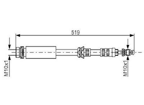Genuine bosch brake hose - bosch,