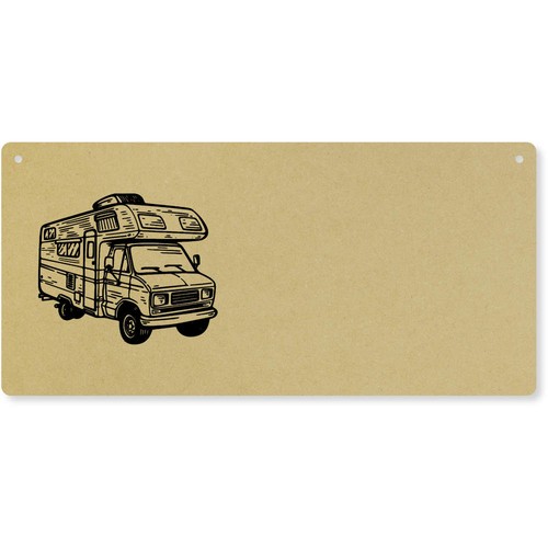 Camper car large wooden wall - 'camper,