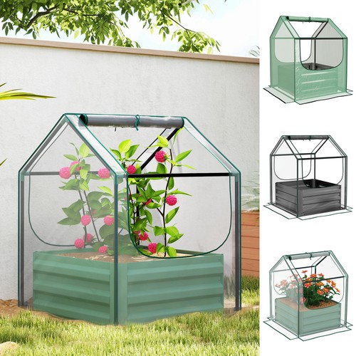 Raised garden bed with - raised,