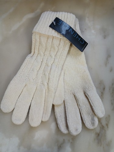 Vintage 1980s chenille cream - vintage,