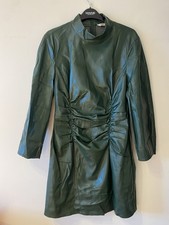Zara Green Faux Leather Dress