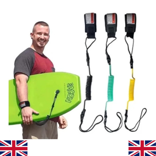 Premium coiled bodyboard leash - bodyboard,