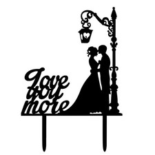 Love You More Cake Topper