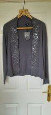 HOBBS LS Sequin Tie Cardi