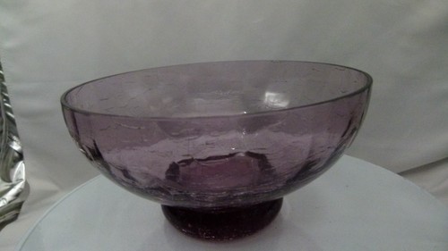Vintage hand blown amethyst - vintage,