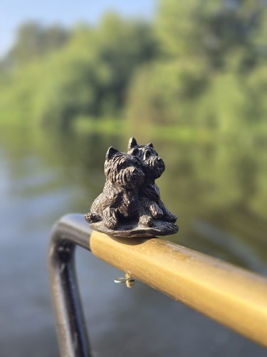 Scottie dogs tiller pin - tiller,