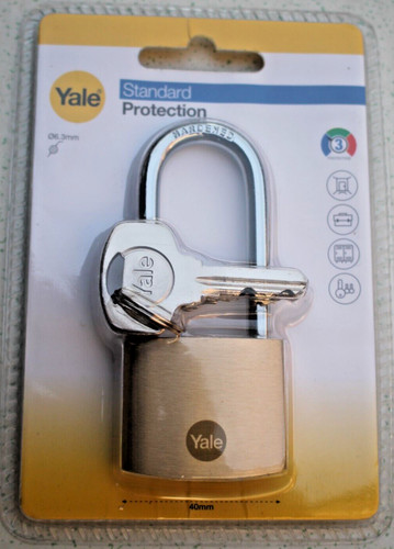 Yale brass padlock - yale,